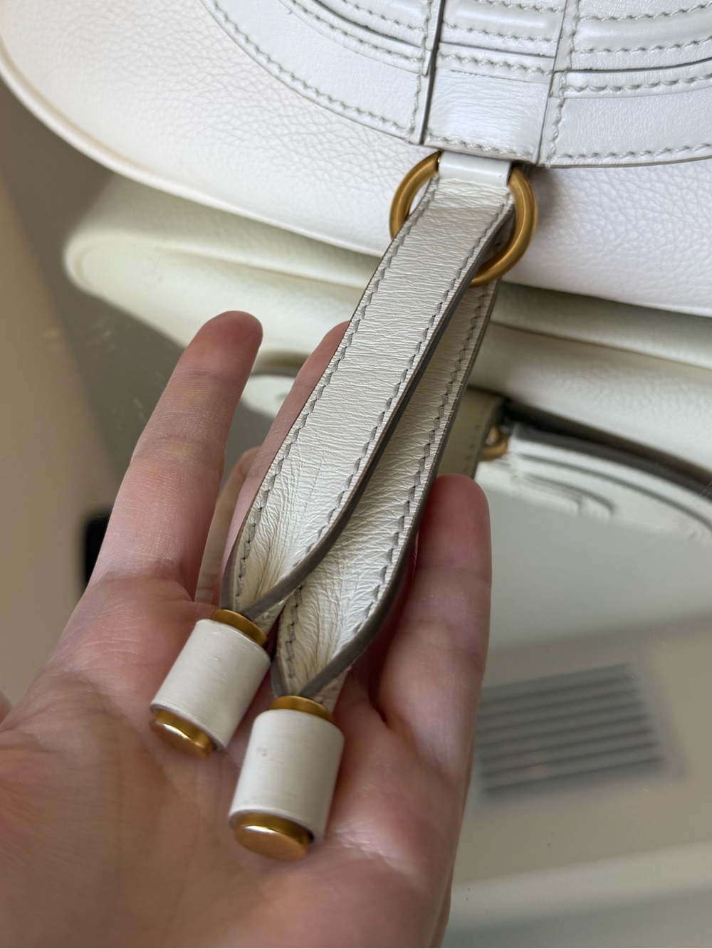 Chloe Marcie Baguette Leather Cross-Body Bag - Picture 7 of 16